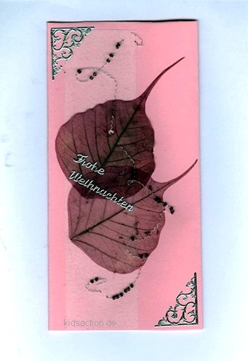 zartes Rosa zu Weihnachten