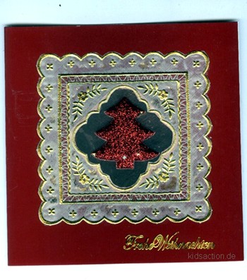 Glitzertanne in rot 